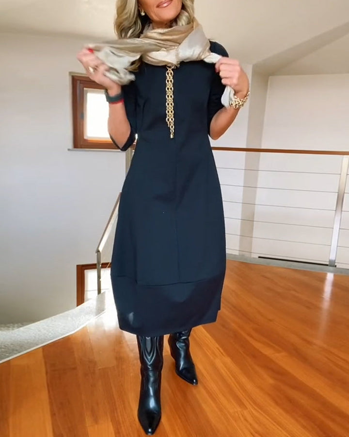 VALENTINA - Elegante Maxi Jurk die het Silhouet Verfijnt en Dagelijks Comfort Biedt