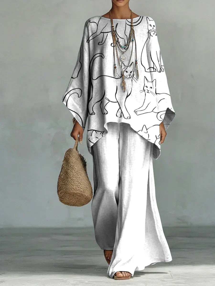 Delphine - Comfort Set met Print