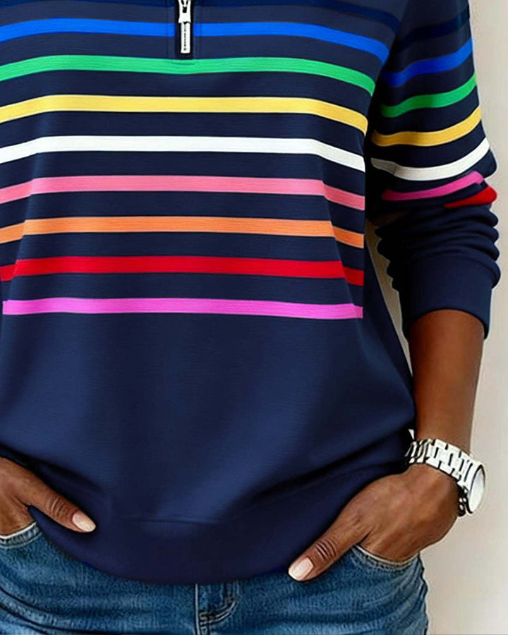 SANNE - Casual Sweater met Comfort en Kleurrijke Stijl voor Elke Dag