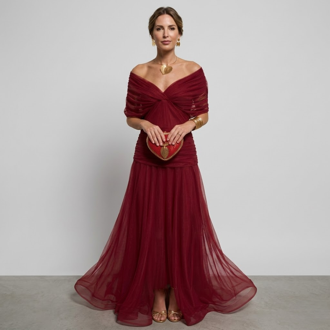 ISABELLA - Elegante Maxi Jurk met Flatterende Taille en Tijdloze Klasse