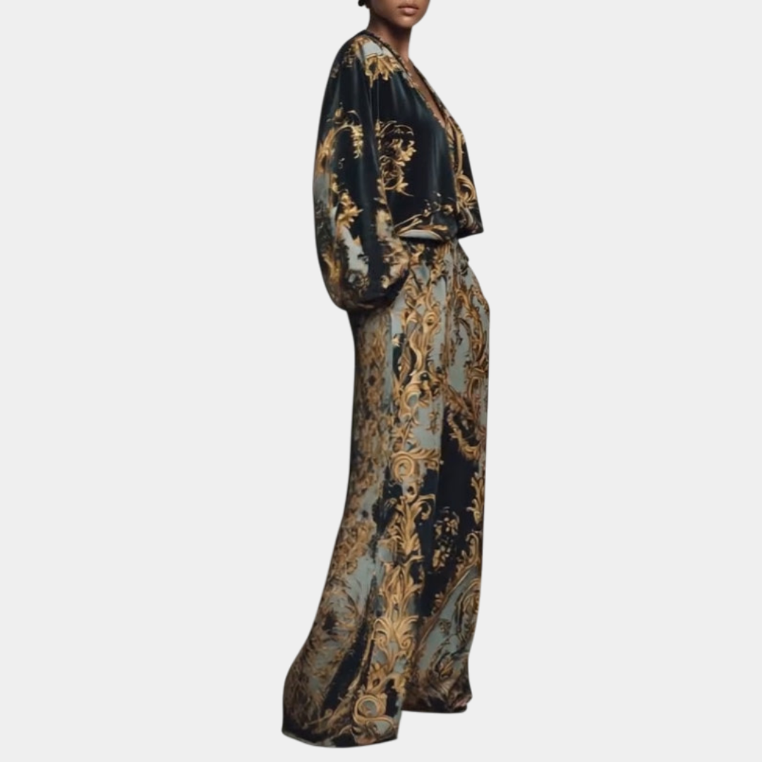 Valentina - Bloemen Barok Ensemble met Palazzo Broek