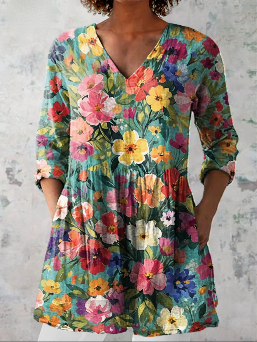Zoé - Elegante lange blouse