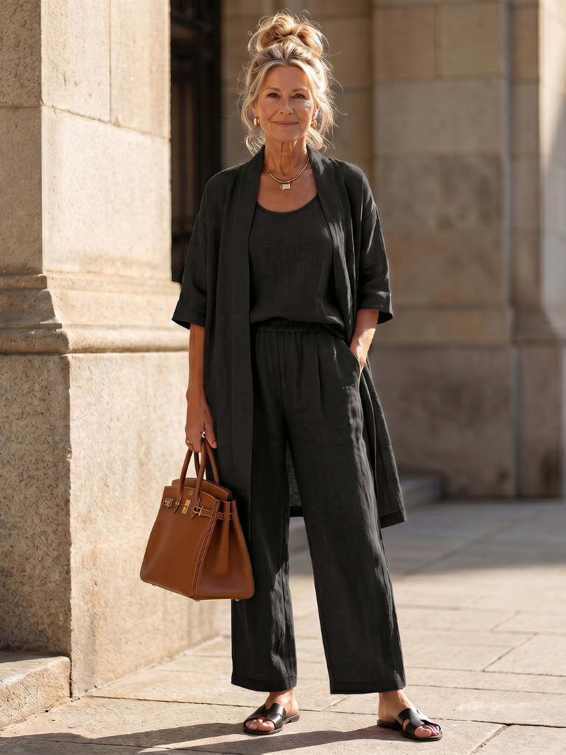 Yael - Drie-delige Relaxed Top Broek Set