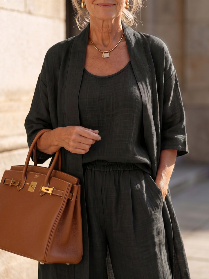 Yael - Drie-delige Relaxed Top Broek Set