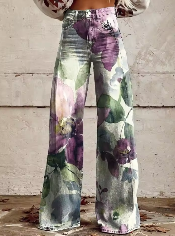 Alessia - Boho Vintage Broek met Unieke en Verfijnde Stijl