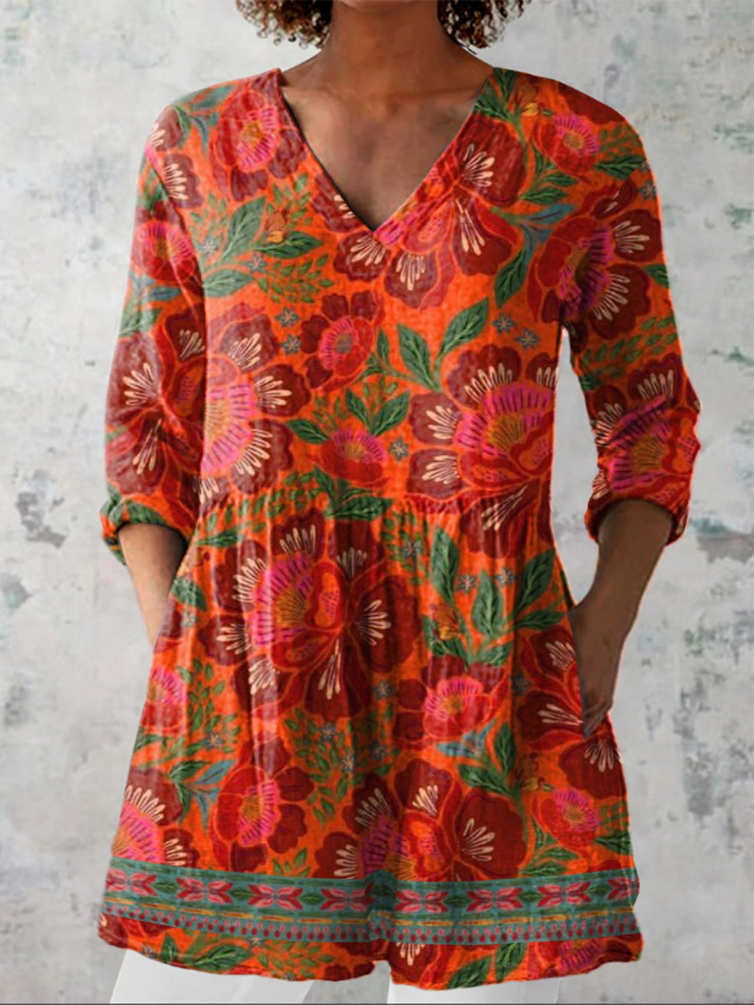 Mathilde - Elegante lange blouse