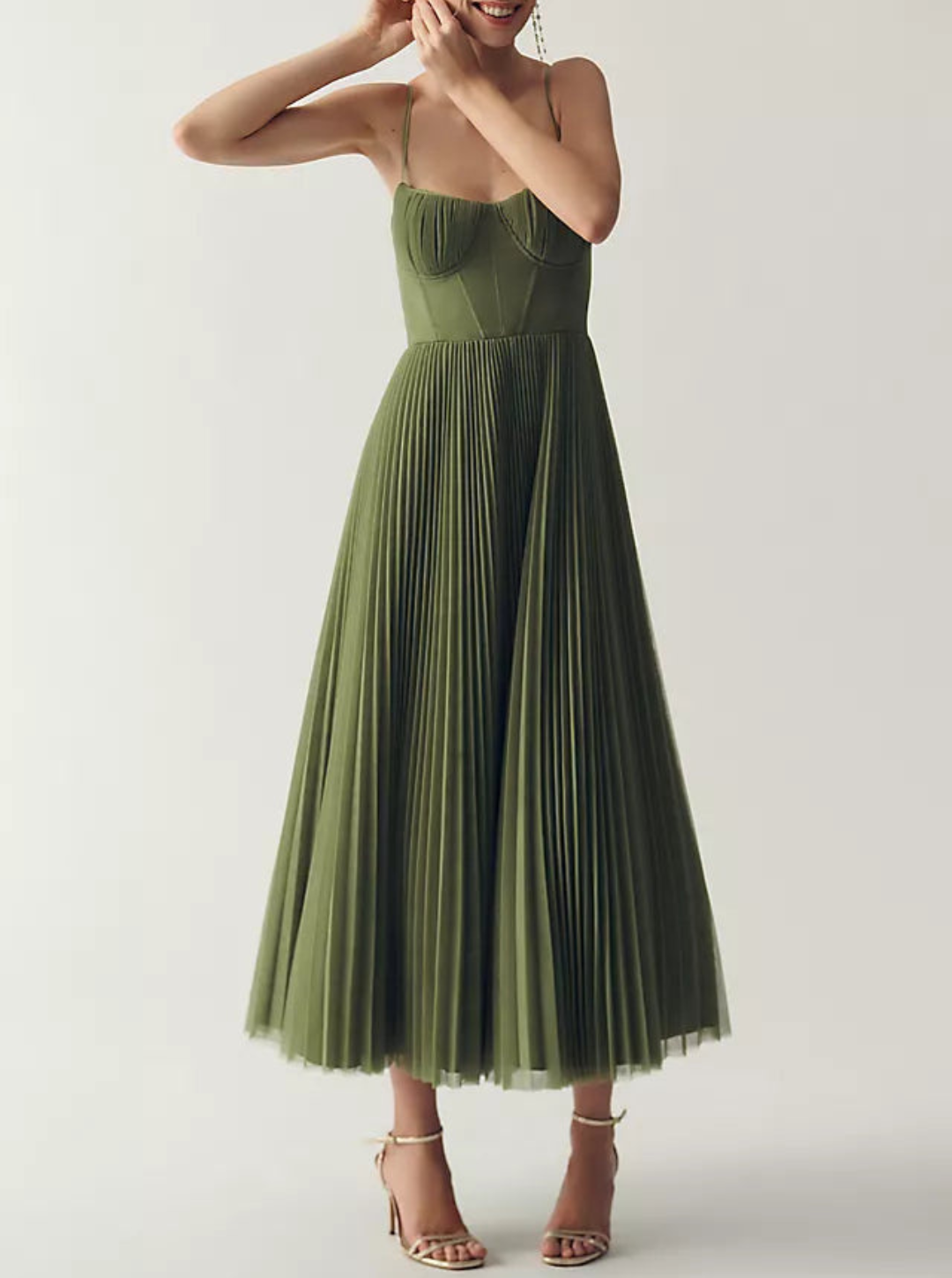 Joanna - Elegante gedrapeerde tule jurk