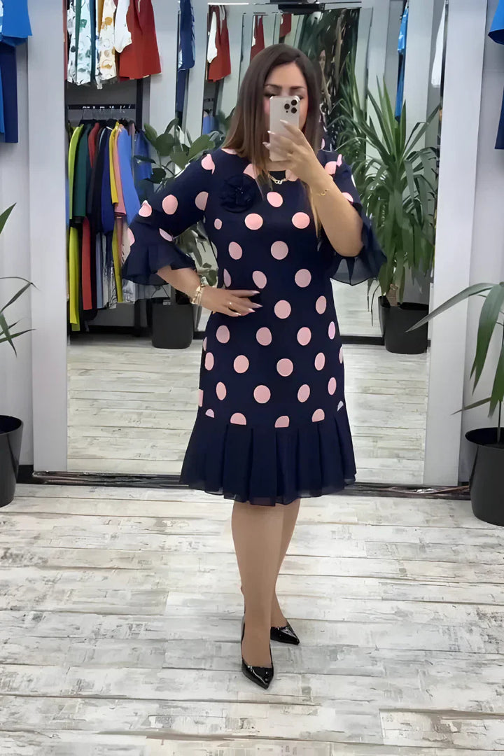 FLEUR™ - Elegante midi-jurk met flatterende pasvorm en tijdloze stijl