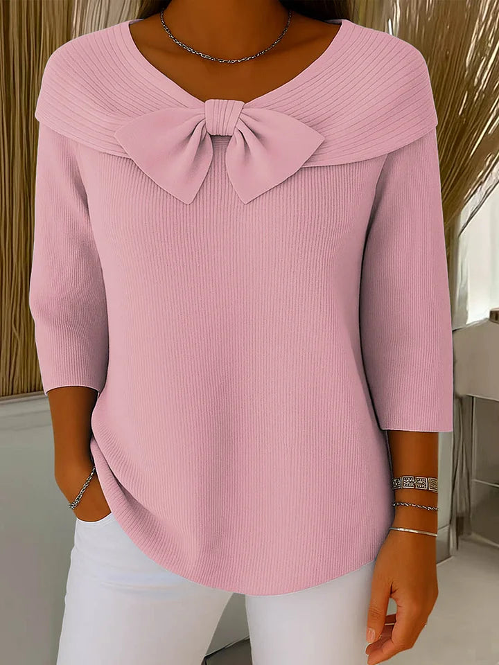 FLEUR - Elegante Top met Strik en Perfecte Pasvorm