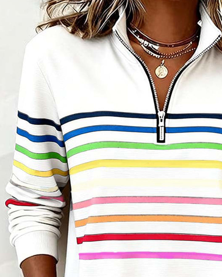 SANNE - Casual Sweater met Comfort en Kleurrijke Stijl voor Elke Dag