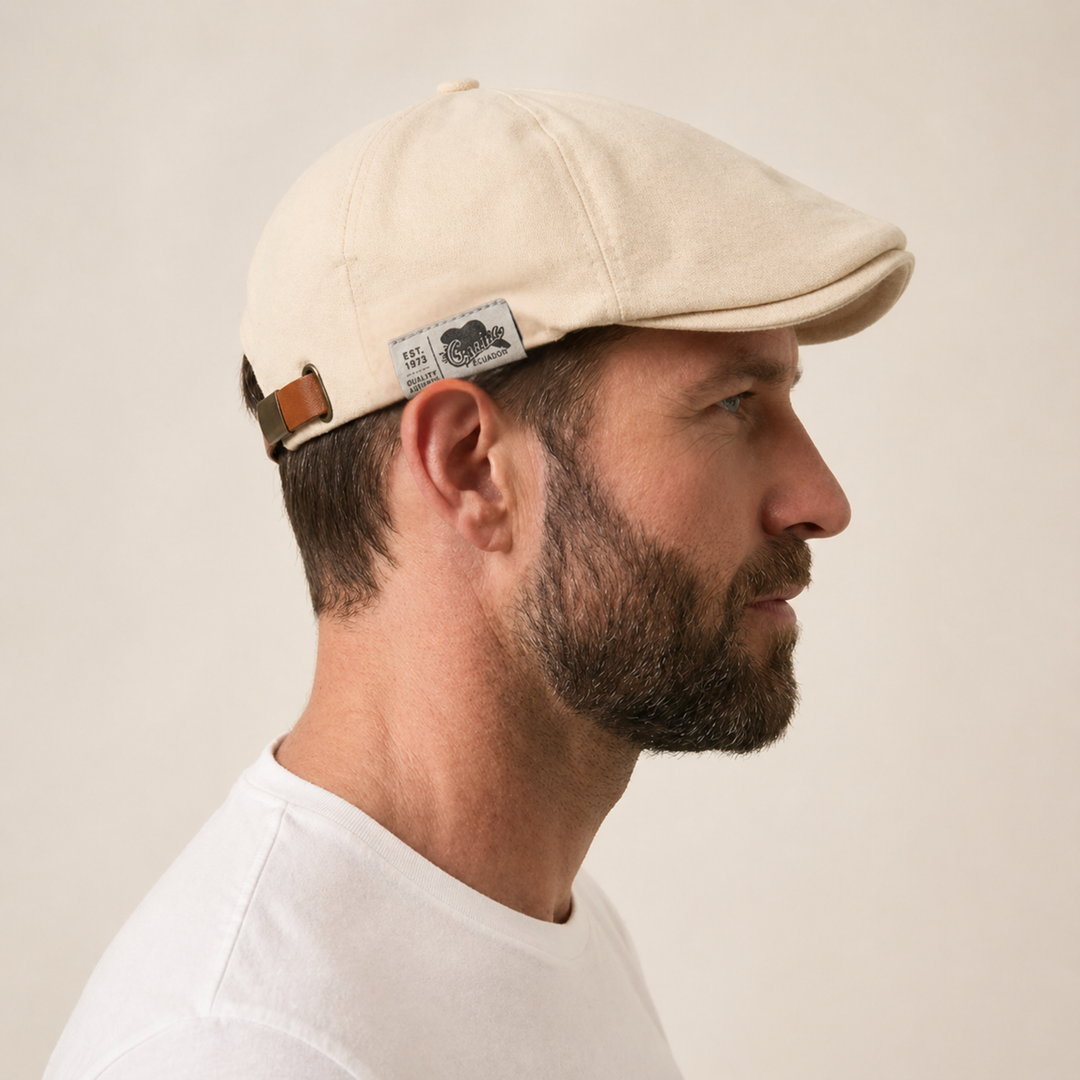 Gian - Zomer Flat Cap Lage Profiel