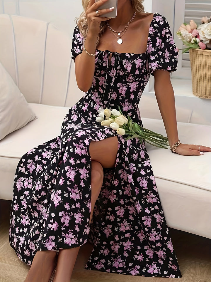 Nina - Elegante Bloemenjurk