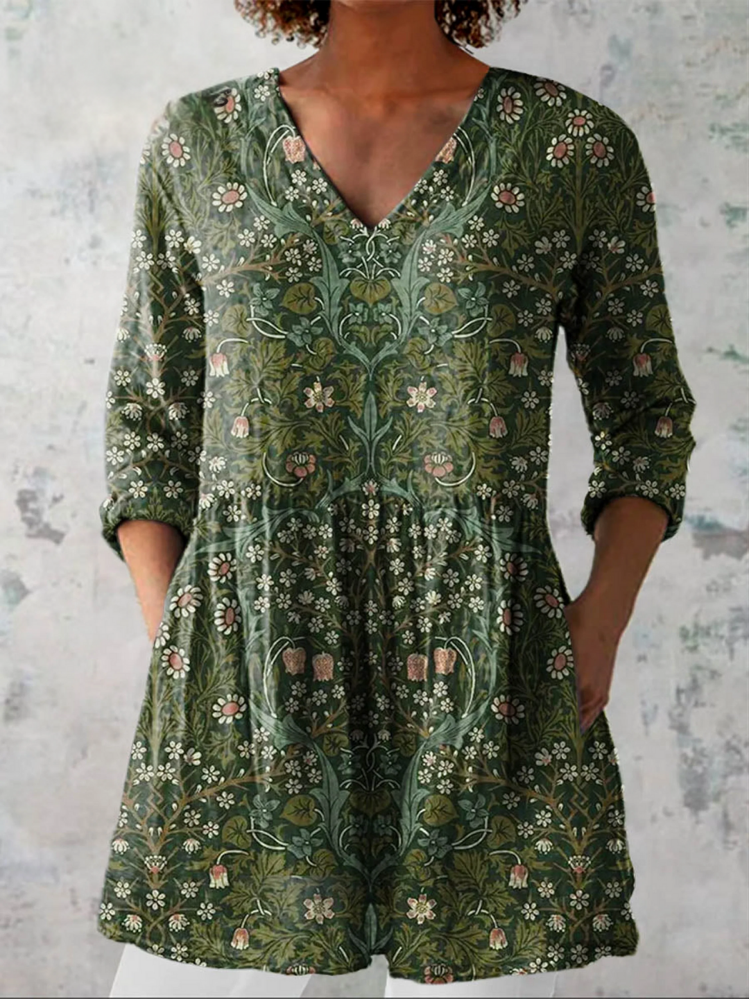 Mélanie - Elegante lange blouse