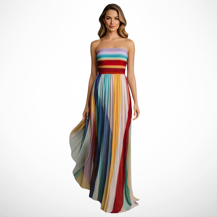 Ivy - Maxi Jurk Kleurige Licht