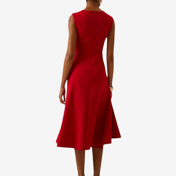 Eliana - Elegante Midi-jurk met asymmetrische snit