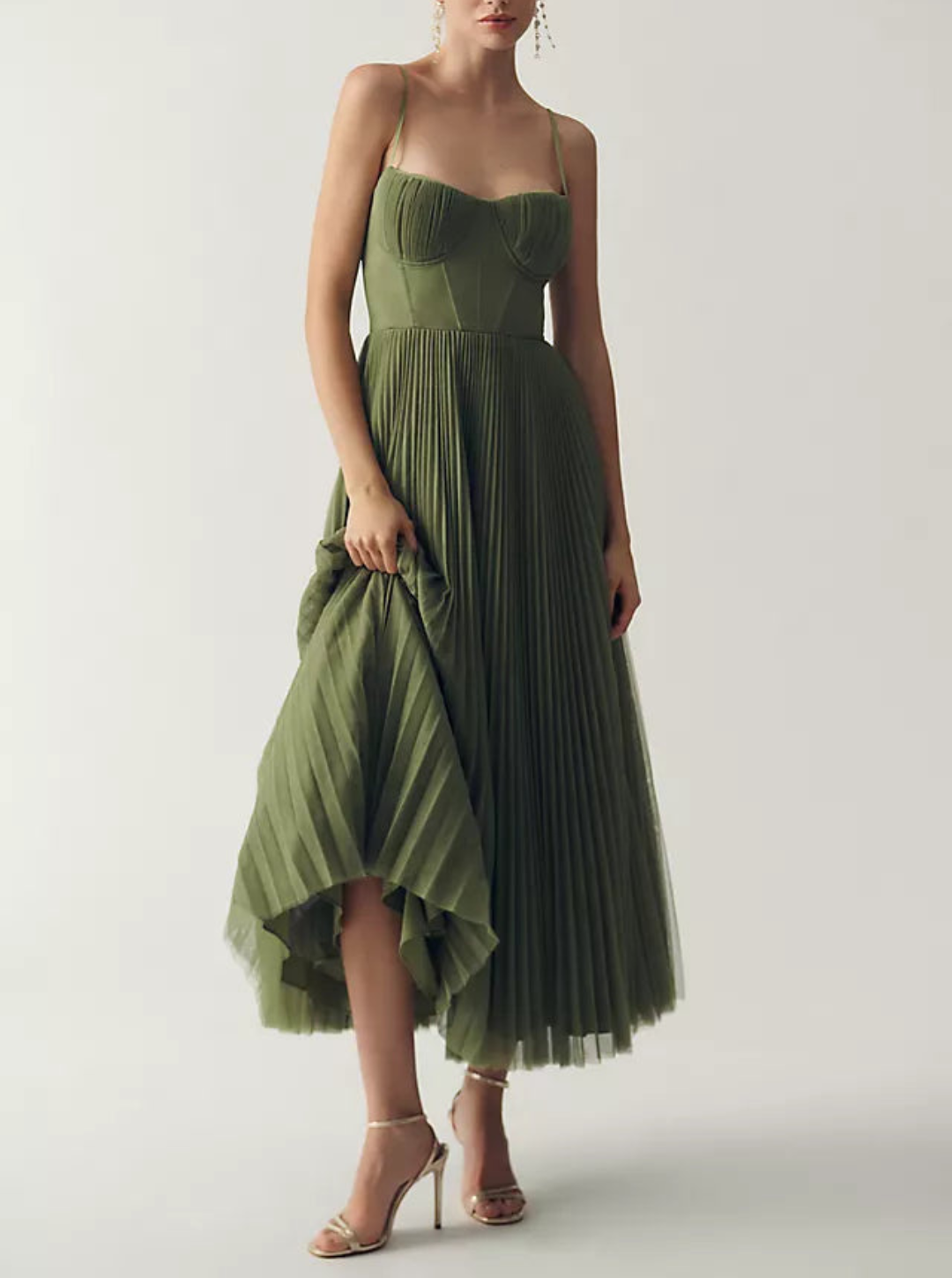 Joanna - Elegante gedrapeerde tule jurk
