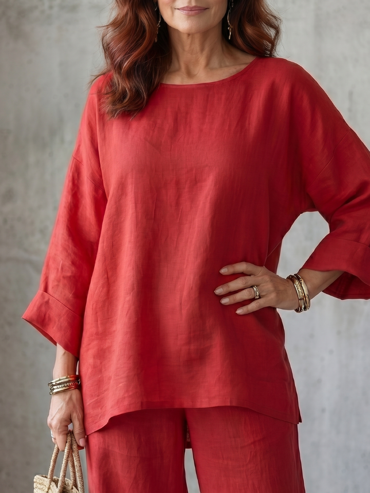 Prue - Oversized Tuniek en Wijde Broeken Set