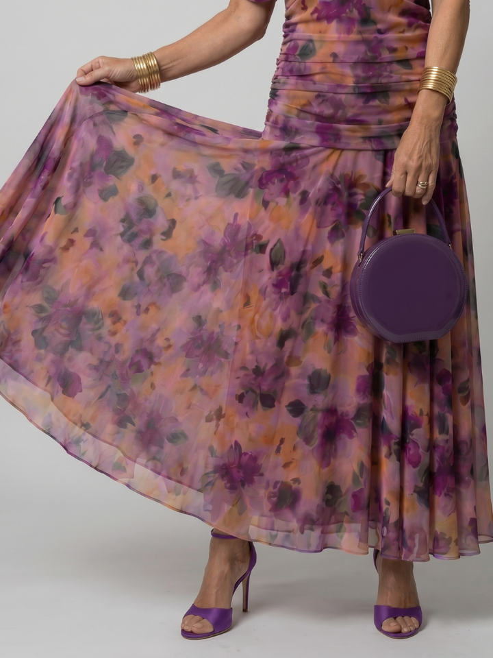 Calen - Off Shoulder Flow Midi Jurk