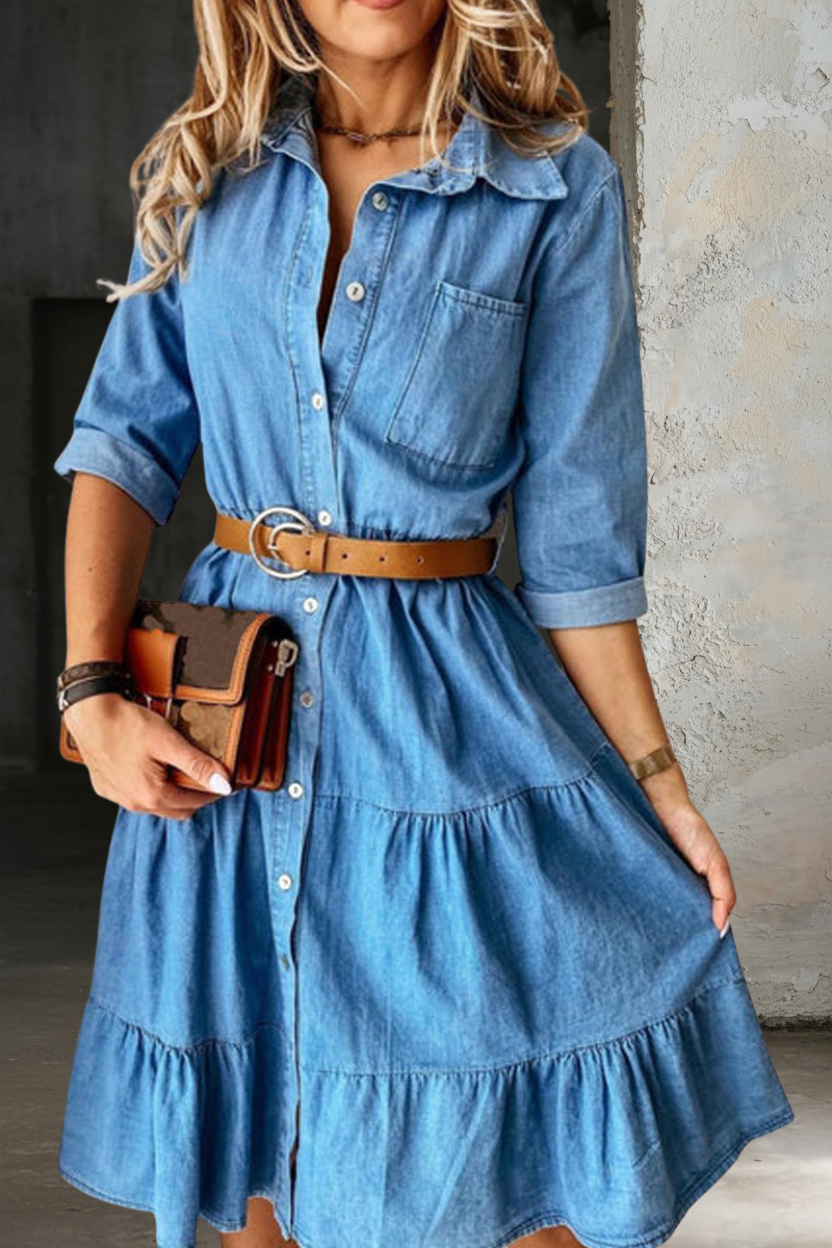 Barbara - Casual-elegante spijkerjurk