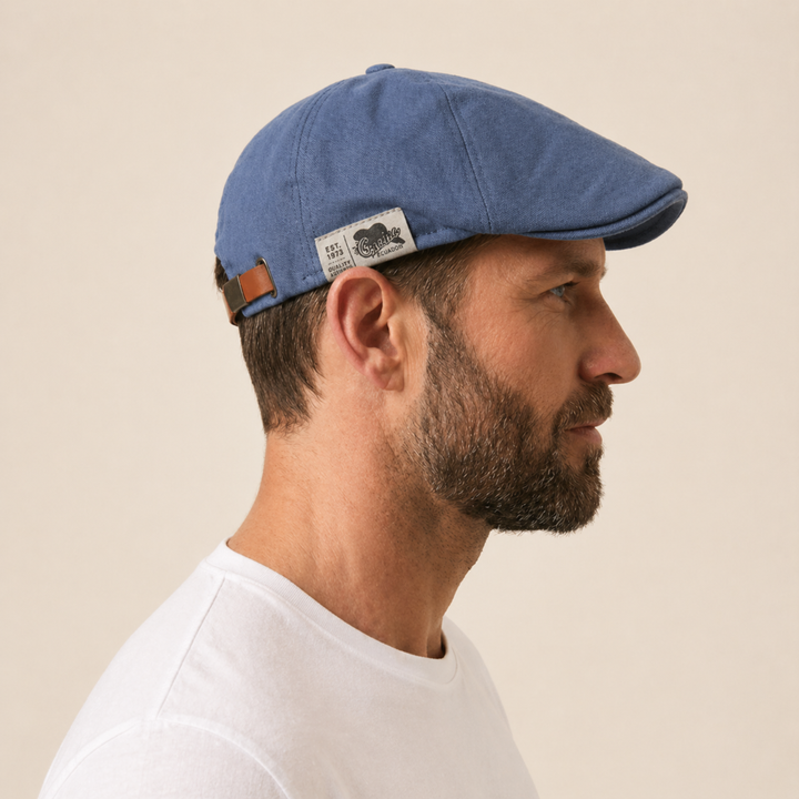 Gian - Zomer Flat Cap Lage Profiel