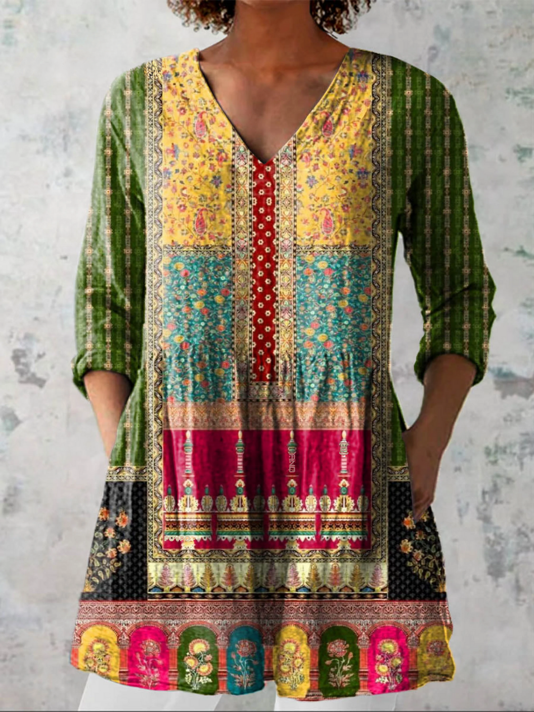 Océane - Elegante lange blouse