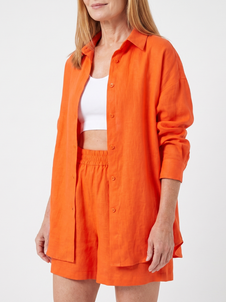 Philomena - Geknipte Camisole en Brede Broeken Set