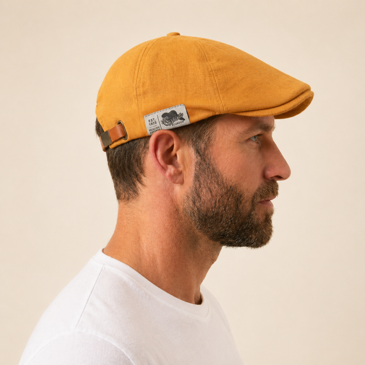 Gian - Zomer Flat Cap Lage Profiel