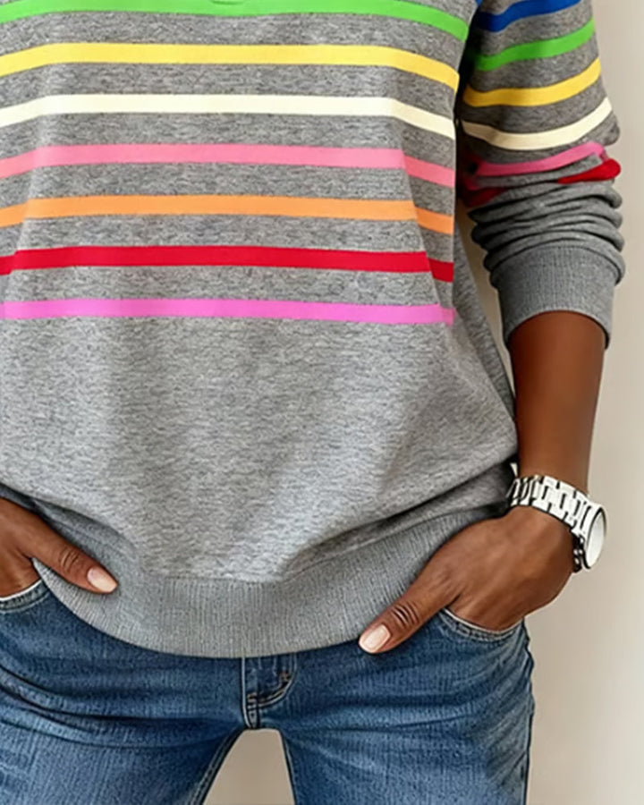 SANNE - Casual Sweater met Comfort en Kleurrijke Stijl voor Elke Dag
