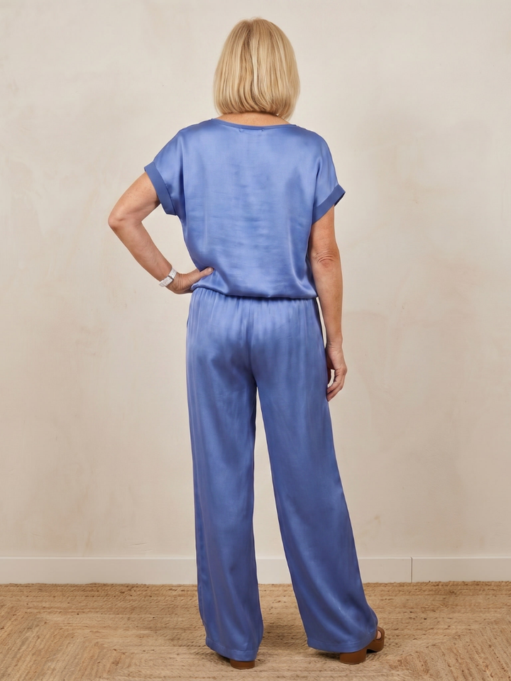 Shiloh - Korte Mouw Trekkoord Taille Broek Set