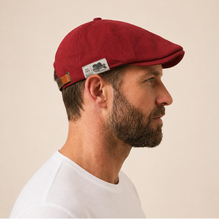 Gian - Zomer Flat Cap Lage Profiel