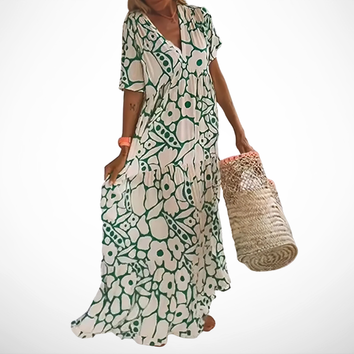 Bianca - Maxi Jurk Natuurlijke Elegantie