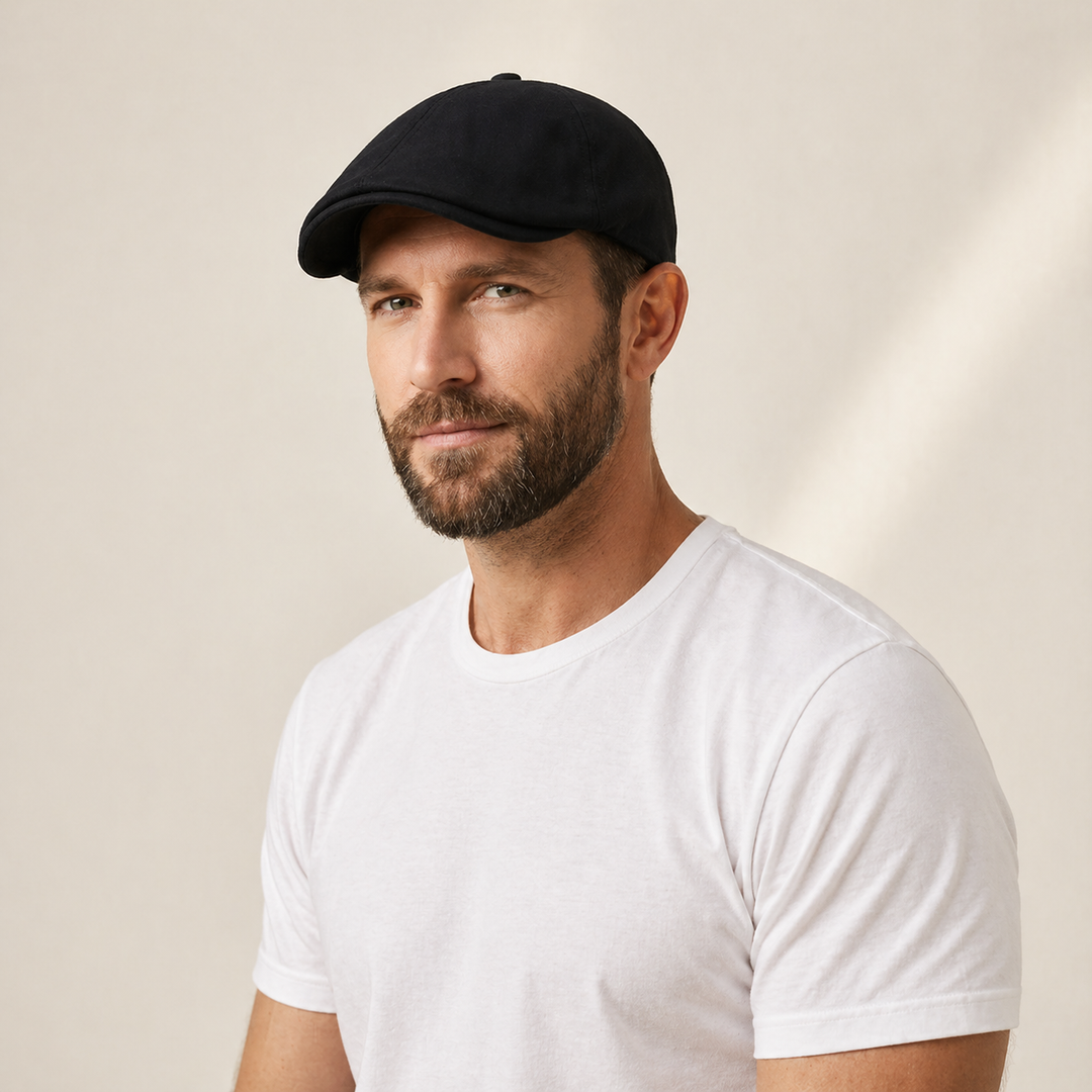 Gian - Zomer Flat Cap Lage Profiel