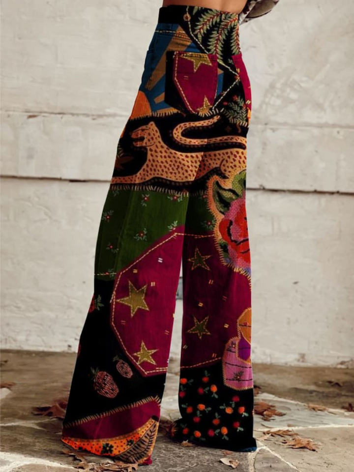 LÉNA - Boho Vintage Elegante Comfortabele Broek