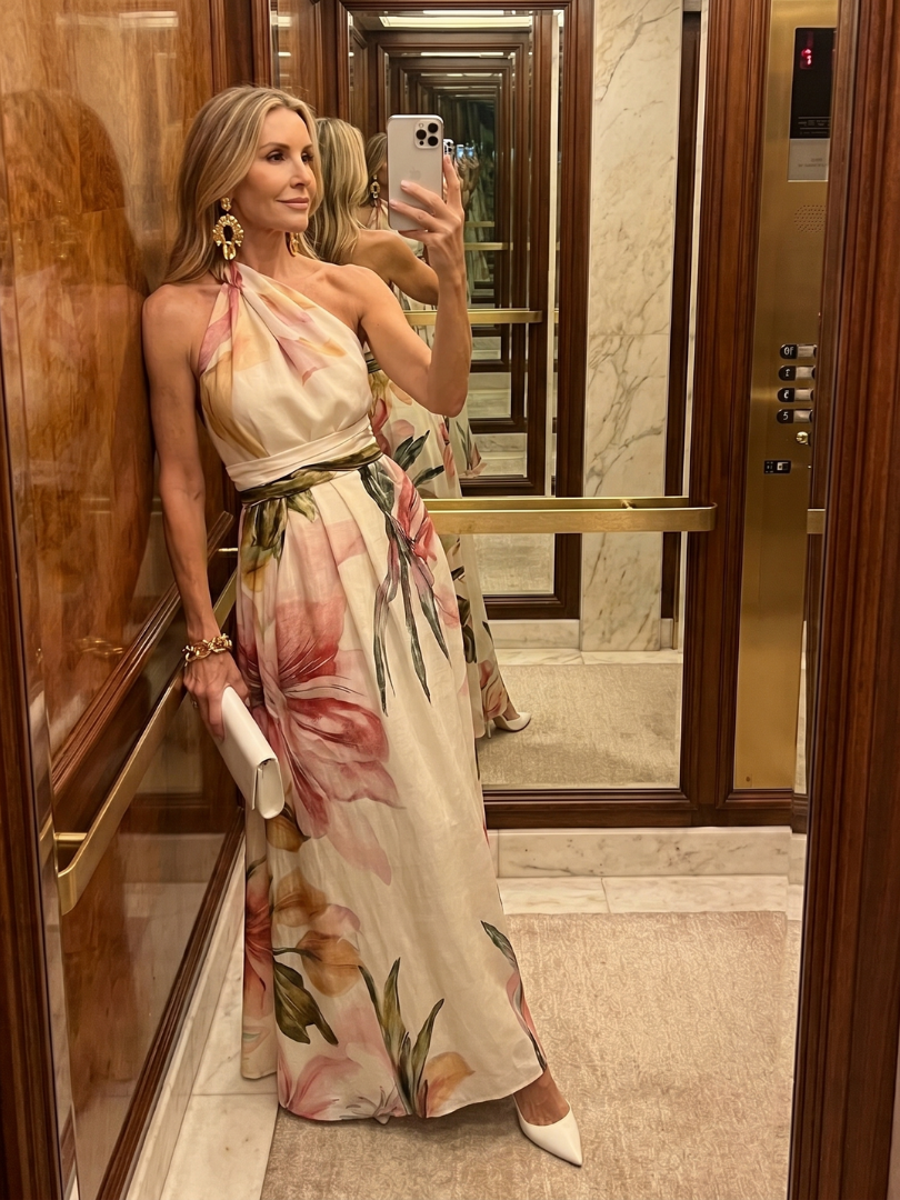 Hester - Zachte Halter Vloeiende Rok Maxi Jurk