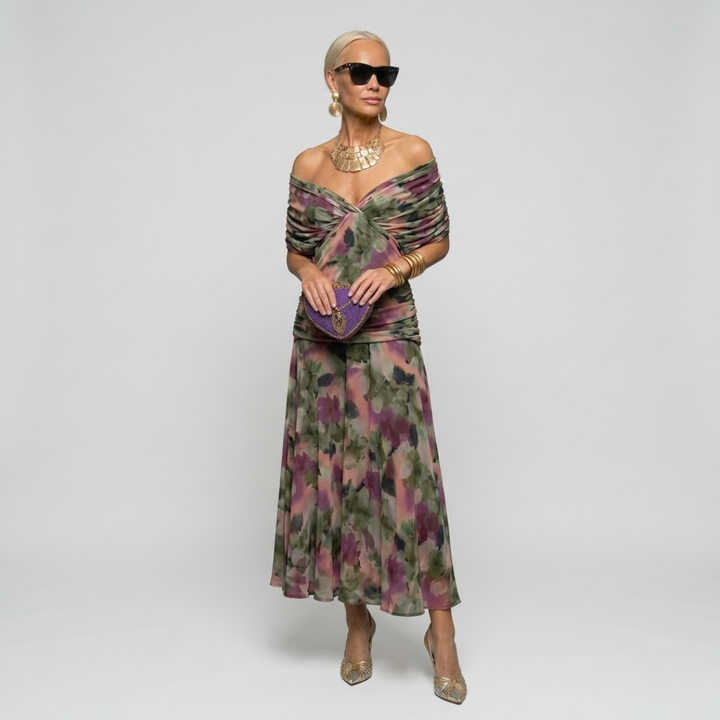ISABELLA - Elegante Maxi Jurk met Flatterende Taille en Tijdloze Klasse