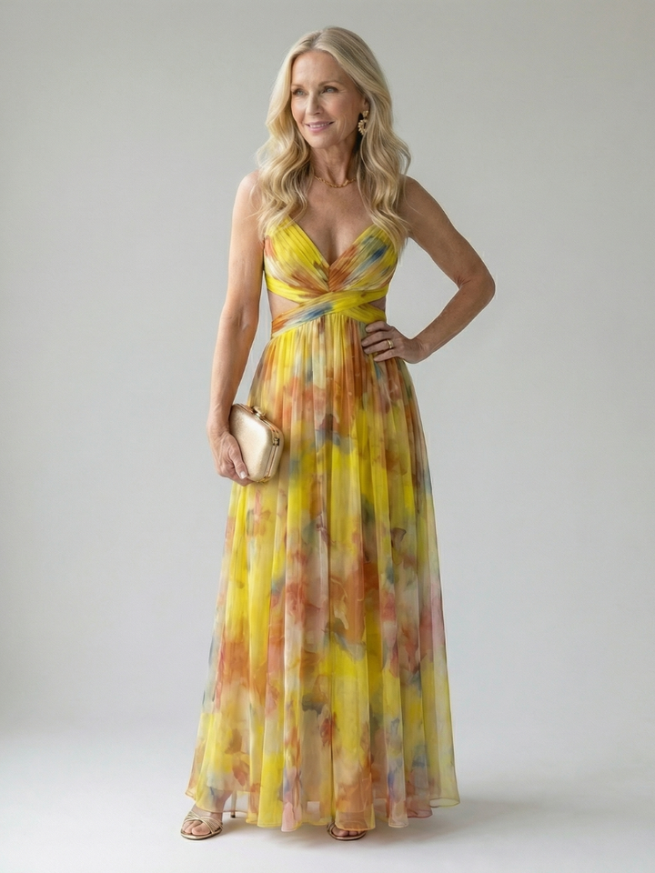 Isel - Zachte Wikkel Maxi Jurk