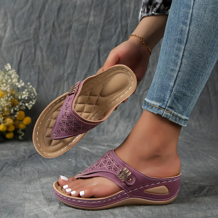 Élodie™ - Dames Sandalen Sleehak Tongs
