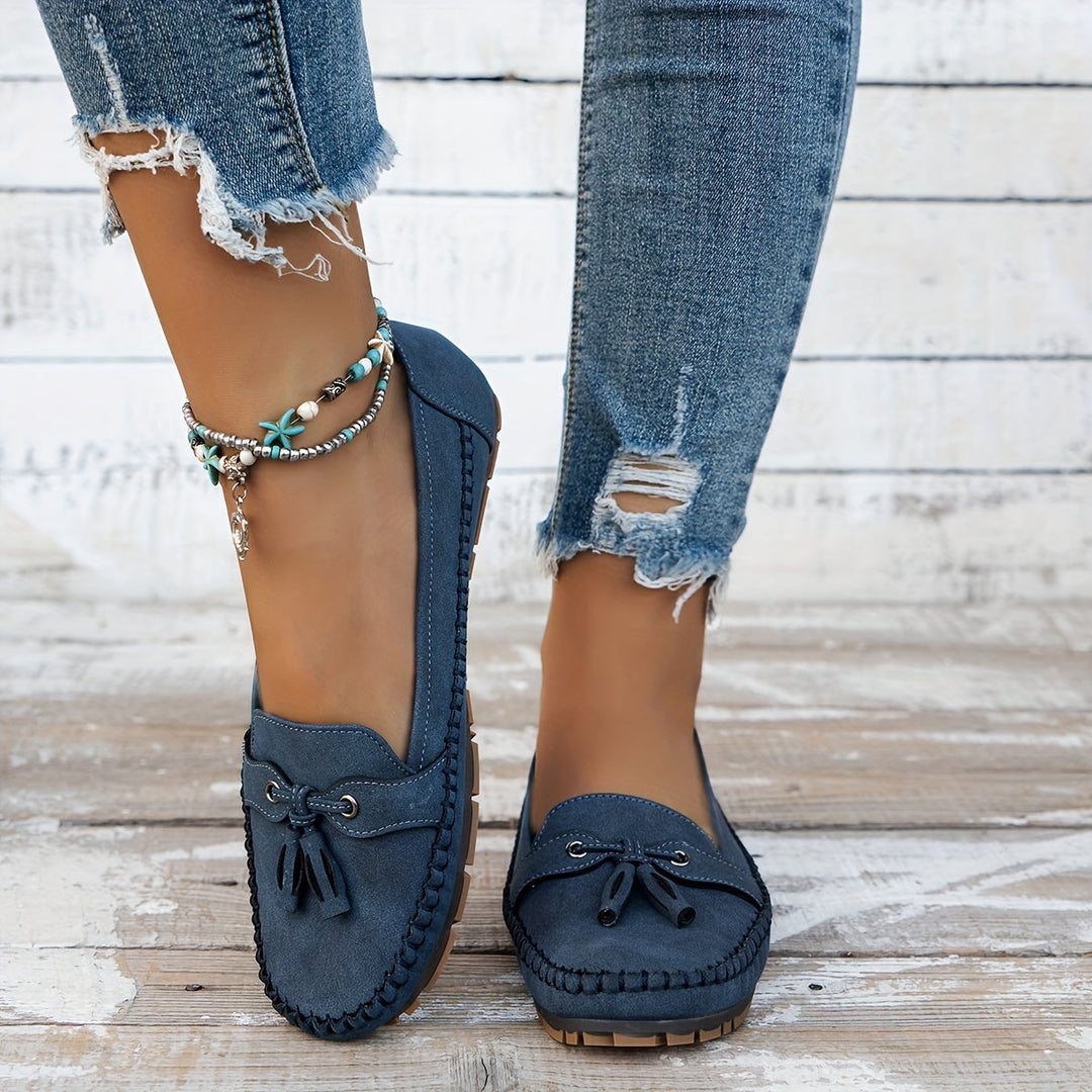 Nadine - Klassieke Mocassins met Kwastje