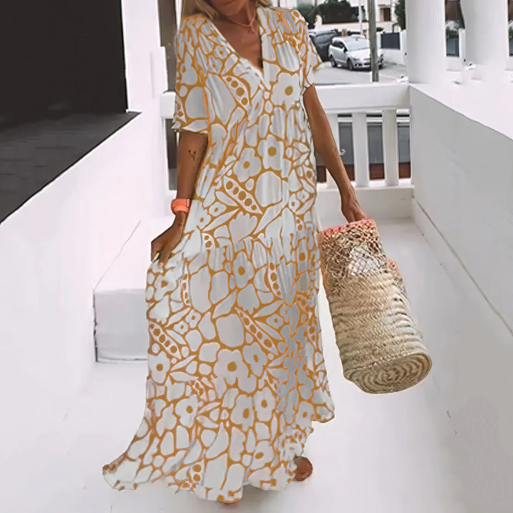 Bianca - Maxi Jurk Natuurlijke Elegantie