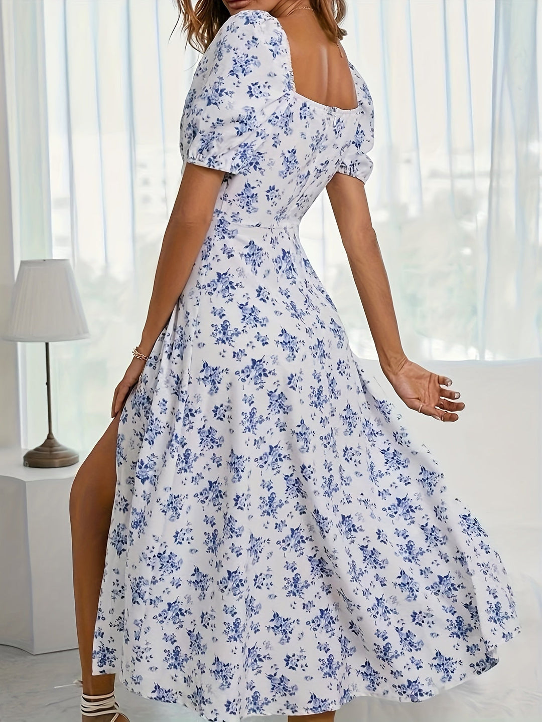Nina - Elegante Bloemenjurk