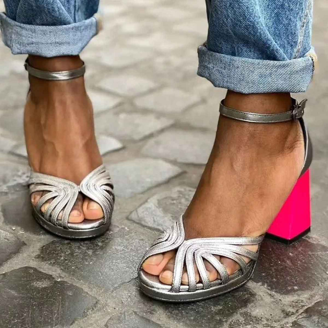Marcella Sandalen - Glanzende Hak