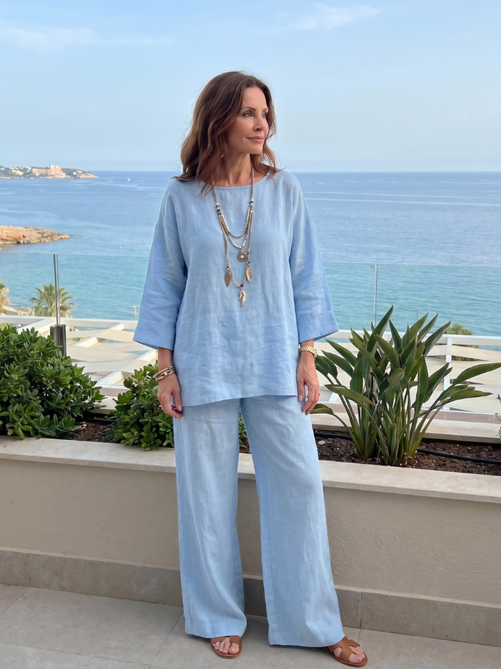 Prue - Oversized Tuniek en Wijde Broeken Set