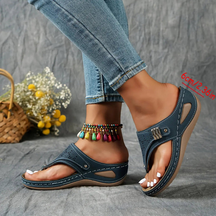 Élodie™ - Dames Sandalen Sleehak Tongs