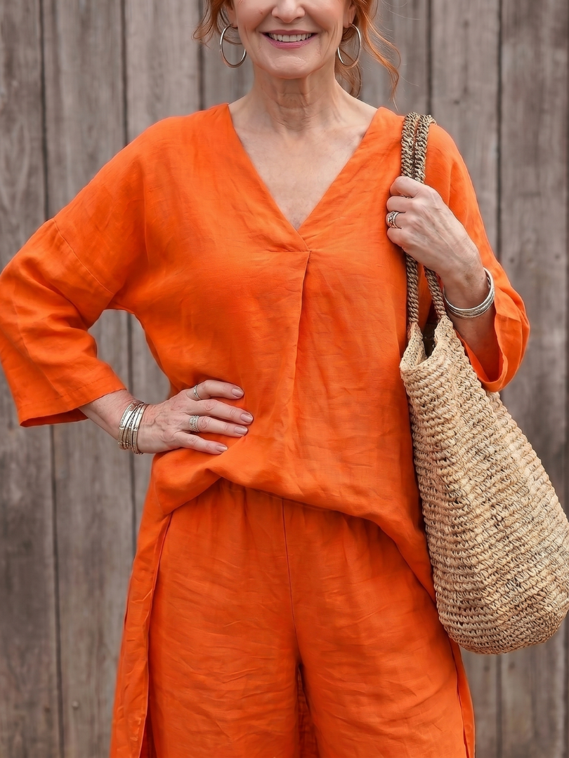 Onyx - Losse Tuniek Top en Wijde Broek Set