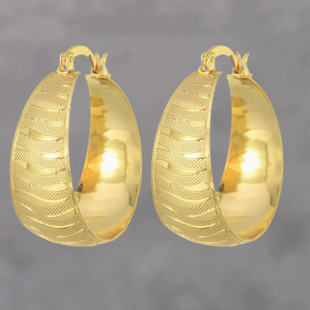 Luxe gouden oorbellen