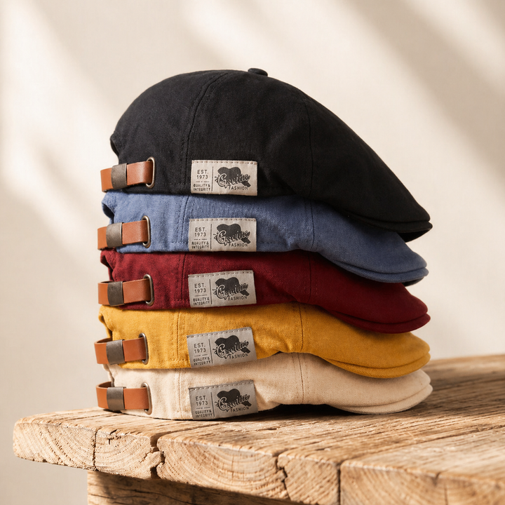 Gian - Zomer Flat Cap Lage Profiel