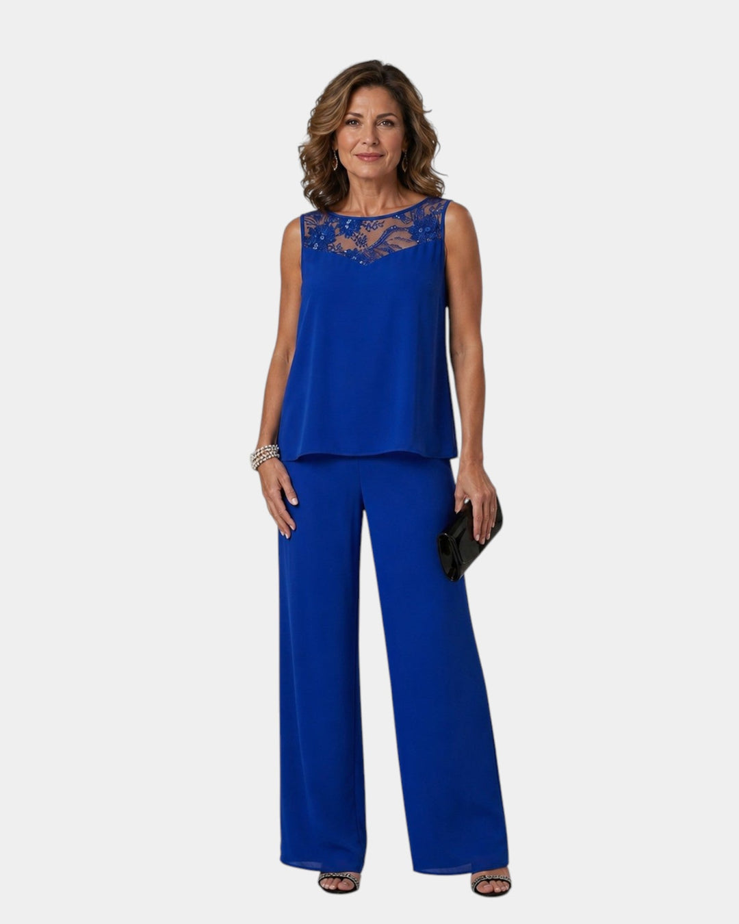 Adalie - Set van broek, blouse en bijpassende jas