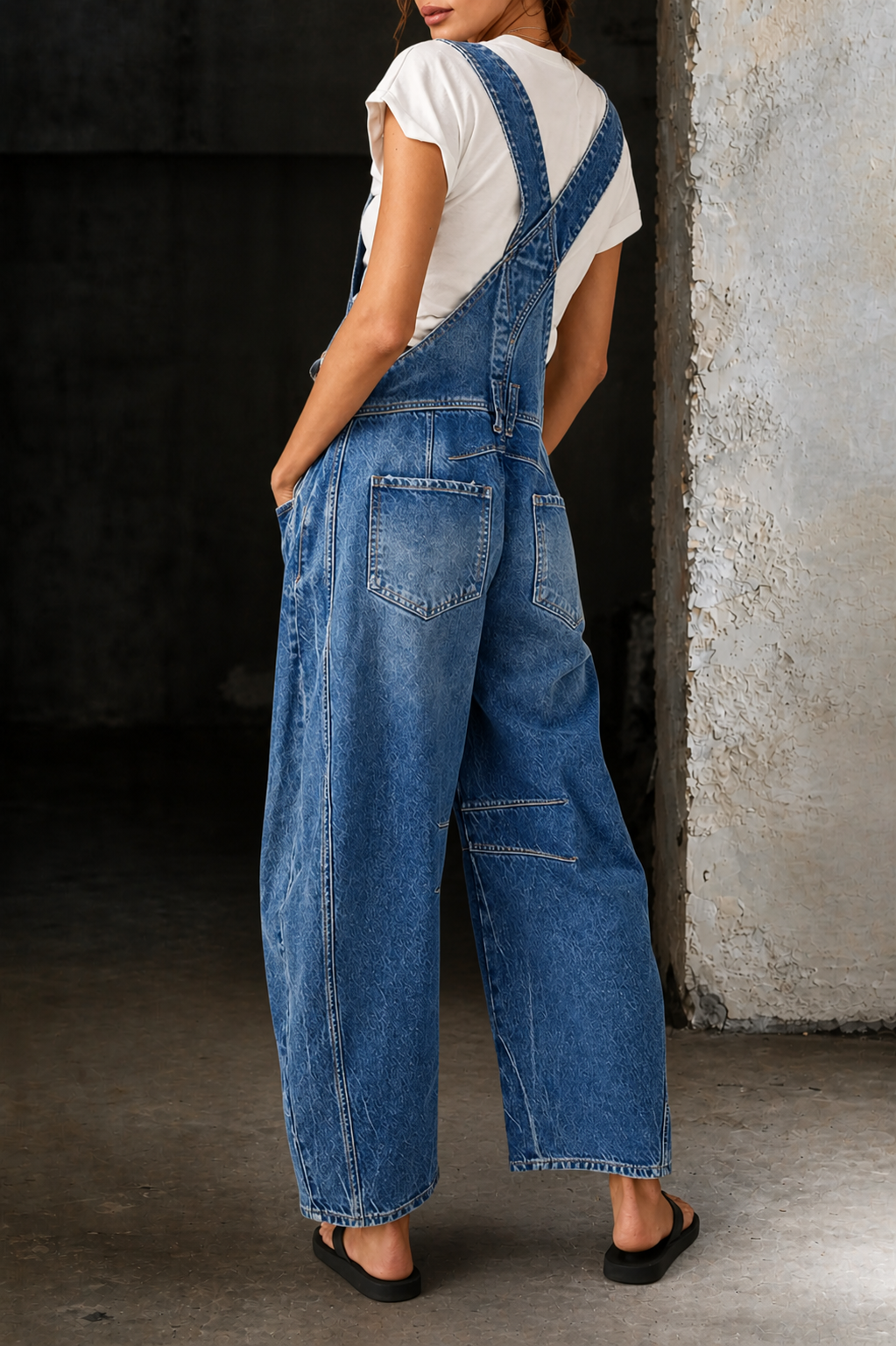 Lauren - Barrel Denim Overalls
