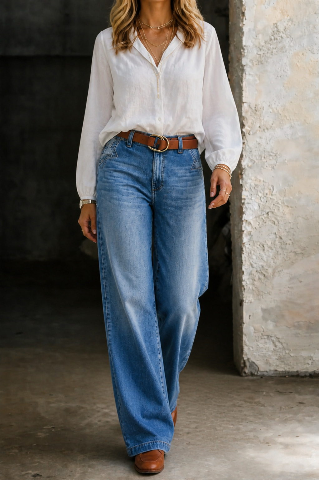 Madie - Vintage Hoge Taille Jeans