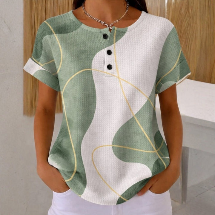 Anaïs - Casual blouse met kleurblokken